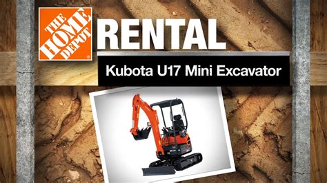 home depot mini excavator youtube|stand up mini excavator rental.